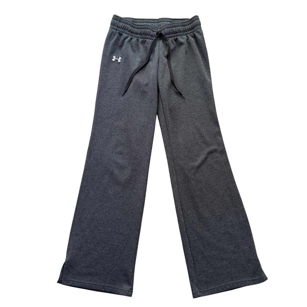 Under Armour Sweatpants‎ Women Small Gray Semi-Fitted Fleece Lined Straight Leg